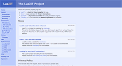 Desktop Screenshot of luajit.org