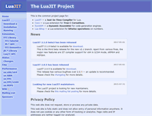 Tablet Screenshot of luajit.org
